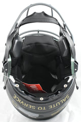 Randy Moss Autographed Vikings F/S Salute 2025 SpeedFlex Helmet - Beckett W Holo