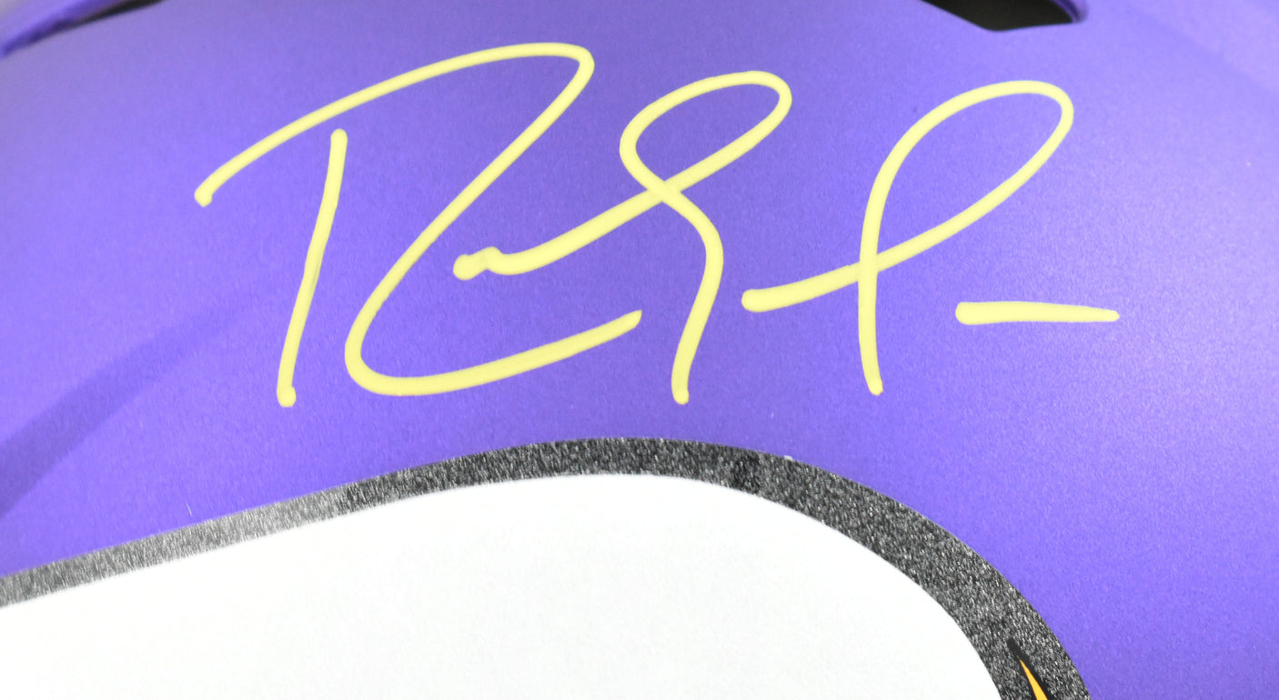 Randy Moss Autographed Vikings F/S Speed Authentic Helmet Beckett W Holo *Yellow