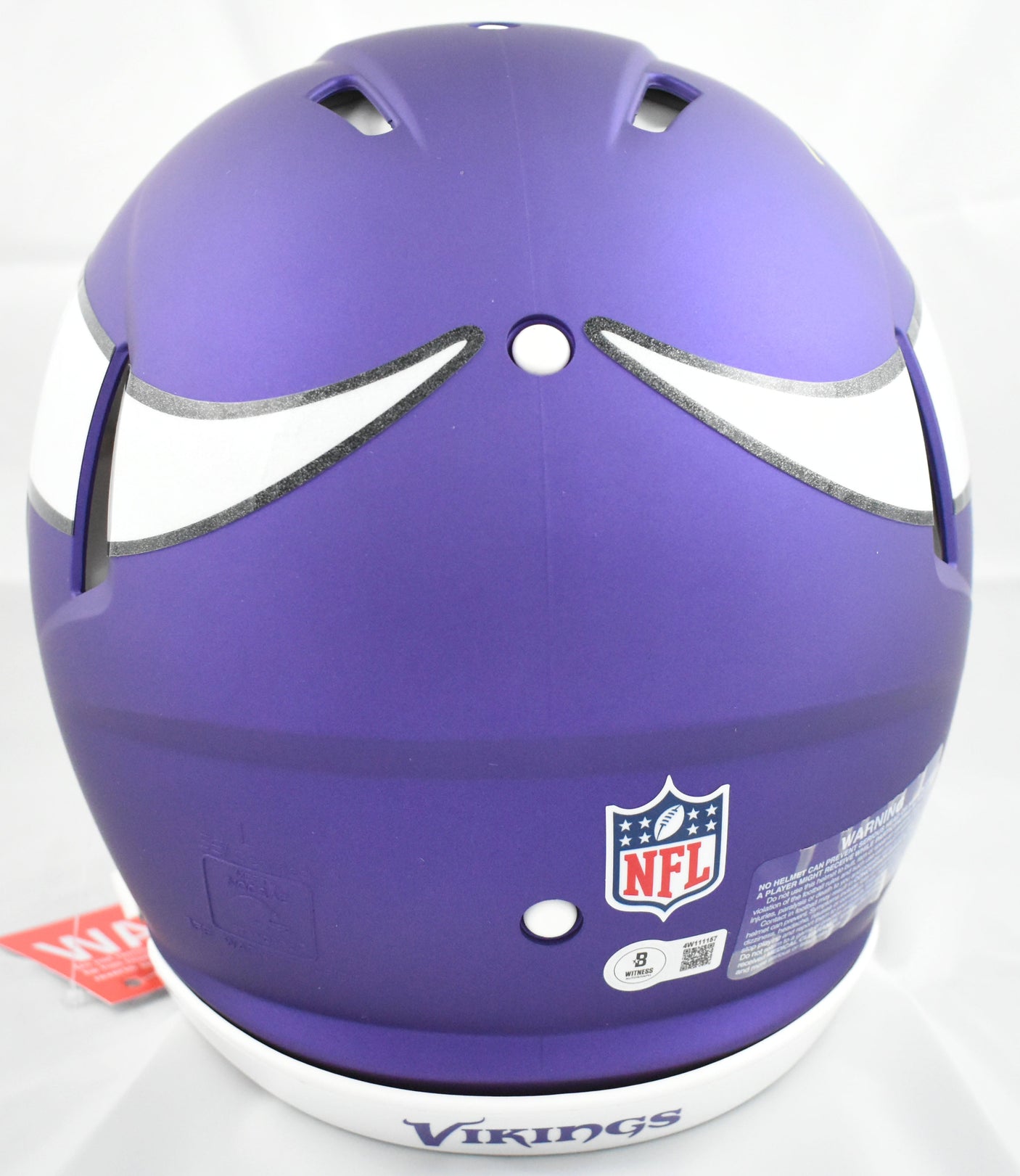 Randy Moss Autographed Vikings F/S Speed Authentic Helmet Beckett W Holo *Yellow