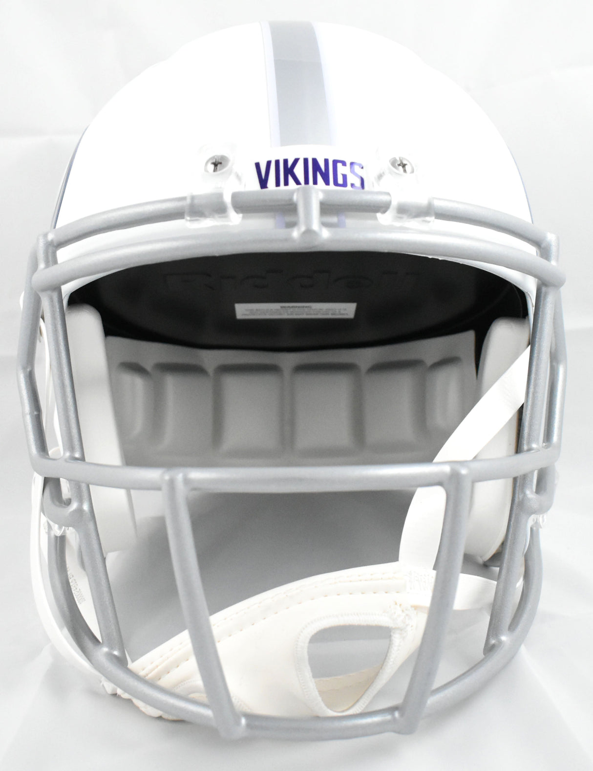 Randy Moss Autographed Vikings F/S Alt 2024 Speed Helmet -Beckett W Holo *Purple