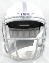 Randy Moss Autographed Vikings F/S Alt 2024 Speed Helmet -Beckett W Holo *Purple