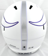 Randy Moss Autographed Vikings F/S Alt 2024 Speed Helmet -Beckett W Holo *Purple