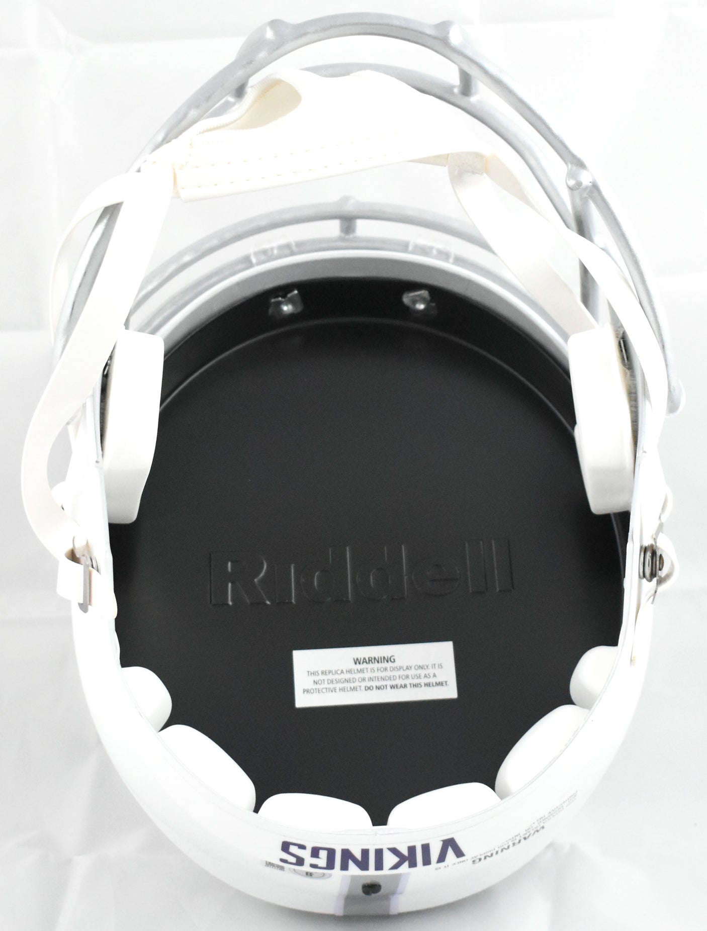 Randy Moss Autographed Vikings F/S Alt 2024 Speed Helmet -Beckett W Holo *Purple