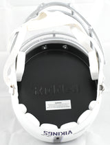 Randy Moss Autographed Vikings F/S Alt 2024 Speed Helmet -Beckett W Holo *Purple