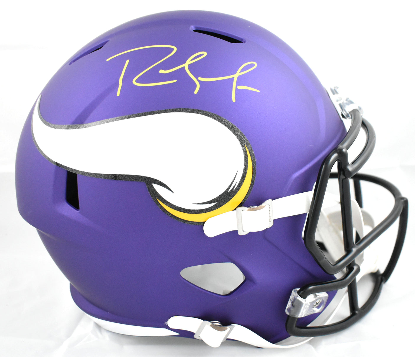 Randy Moss Autographed Minnesota Vikings F/S Speed Helmet Beckett W Holo *Yellow
