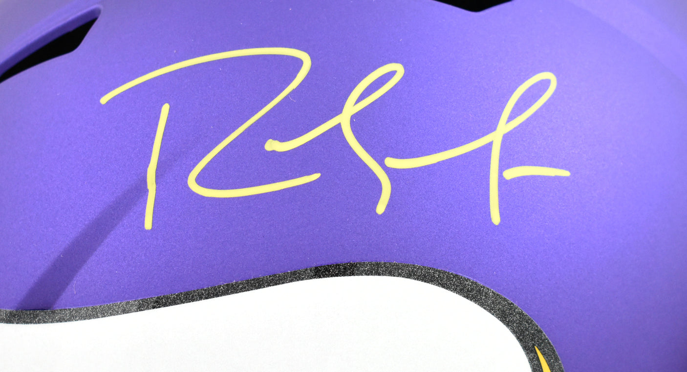 Randy Moss Autographed Minnesota Vikings F/S Speed Helmet Beckett W Holo *Yellow