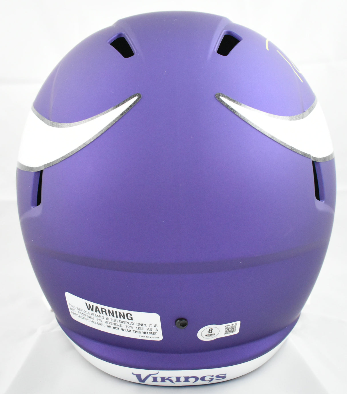 Randy Moss Autographed Minnesota Vikings F/S Speed Helmet Beckett W Holo *Yellow