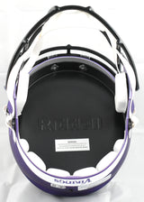 Randy Moss Autographed Minnesota Vikings F/S Speed Helmet Beckett W Holo *Yellow