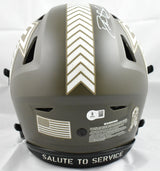 Deion Sanders Autographed Atlanta Falcons F/S Salute SpeedFlex Helmet- Beckett W