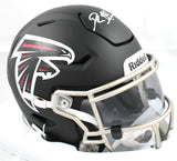 Deion Sanders Signed Atlanta Falcons Mid-Size SpeedFlex Helmet - Beckett W Holo