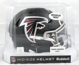 Deion Sanders Signed Atlanta Falcons Mid-Size SpeedFlex Helmet - Beckett W Holo
