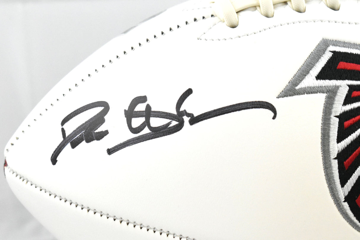 Deion Sanders Signed Atlanta Falcons Logo Football Prime Time - Beckett W Holo