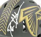 Deion Sanders Signed Atlanta Falcons Salute 2025 Speed Mini Helmet - Beckett W