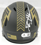 Deion Sanders Signed Atlanta Falcons Salute 2025 Speed Mini Helmet - Beckett W