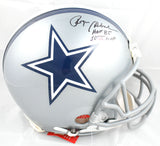 Roger Staubach Signed Dallas Cowboys F/S Authentic Helmet 2 Insc. - Beckett W
