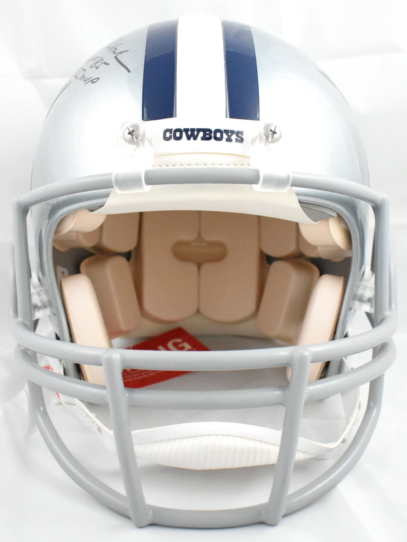 Roger Staubach Signed Dallas Cowboys F/S Authentic Helmet 2 Insc. - Beckett W