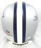 Tony Dorsett Autographed Dallas Cowboys F/S Authentic Helmet 5 Insc. - Beckett W