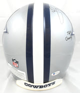 Tony Dorsett Autographed Dallas Cowboys F/S Authentic Helmet 5 Insc. - Beckett W