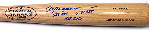 Andre Dawson Signed Blonde Louisville Slugger Baseball Bat w/ 3 Insc- JSA W Auth