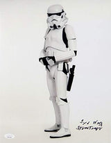 Syd Wragg Autographed Sideways Full Body 11x14 Photo w/ Insc - JSA Auth *Black