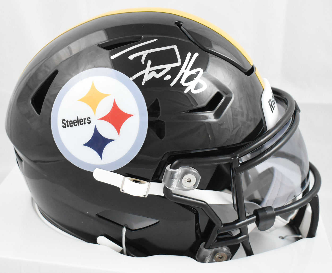T.J. Watt Signed Pittsburgh Steelers Mid-Size SpeedFlex Helmet - Beckett W Holo