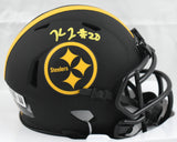 Kaleb Johnson Autographed Steelers Eclipse Speed Mini Helmet - Beckett W Holo