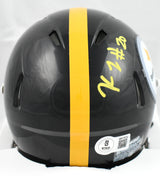 Kaleb Johnson Autographed Pittsburgh Steelers Speed Mini Helmet - Beckett W Holo