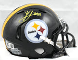 Jack Sawyer Signed Steelers Speed Mini Helmet - Beckett W Holo *yellow Bleeding