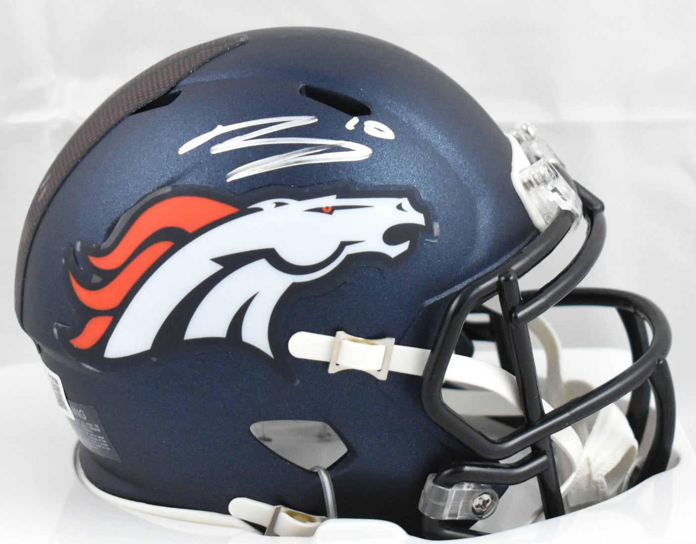 Bo Nix Autographed Denver Broncos Speed Mini Helmet - Beckett W Hologram
