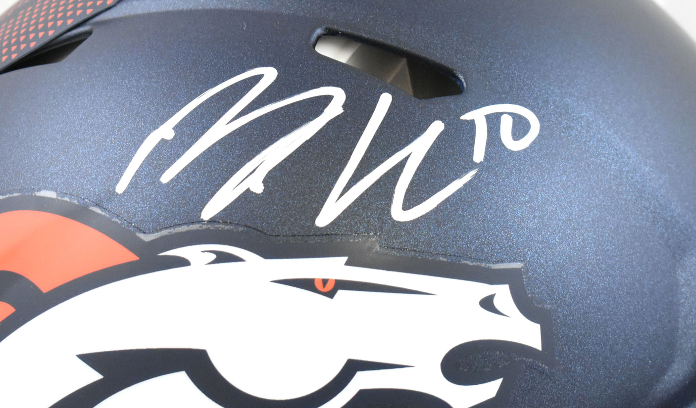 Bo Nix Autographed Denver Broncos F/S Speed Authentic Helmet - Beckett W Holo