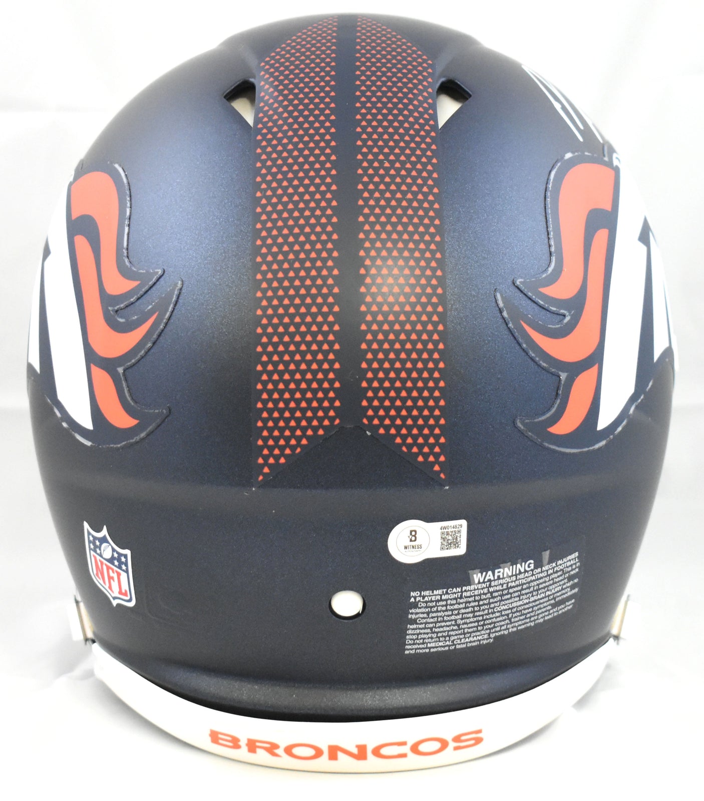 Bo Nix Autographed Denver Broncos F/S Speed Authentic Helmet - Beckett W Holo