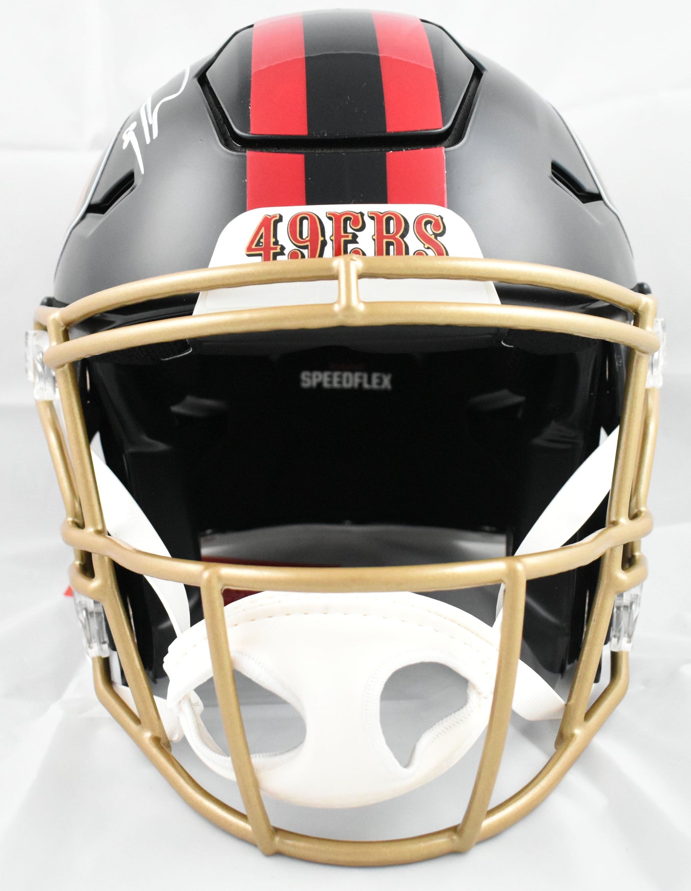 George Kittle Autographed 49ers F/S Rivalries Speedflex Helmet - Beckett W Holo