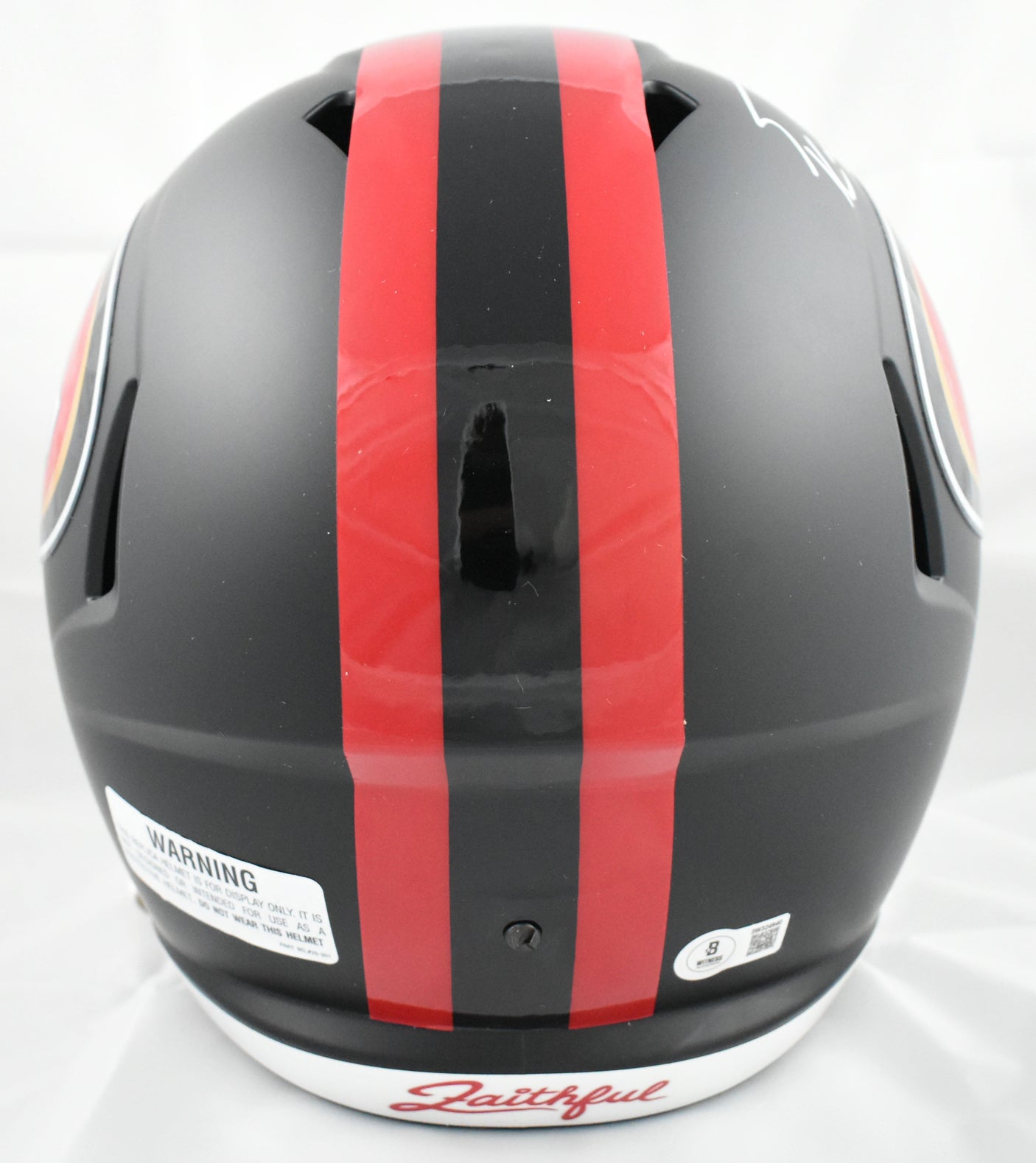 George Kittle Autographed 49ers F/S Rivalries 2025 Speed Helmet - Beckett W Holo