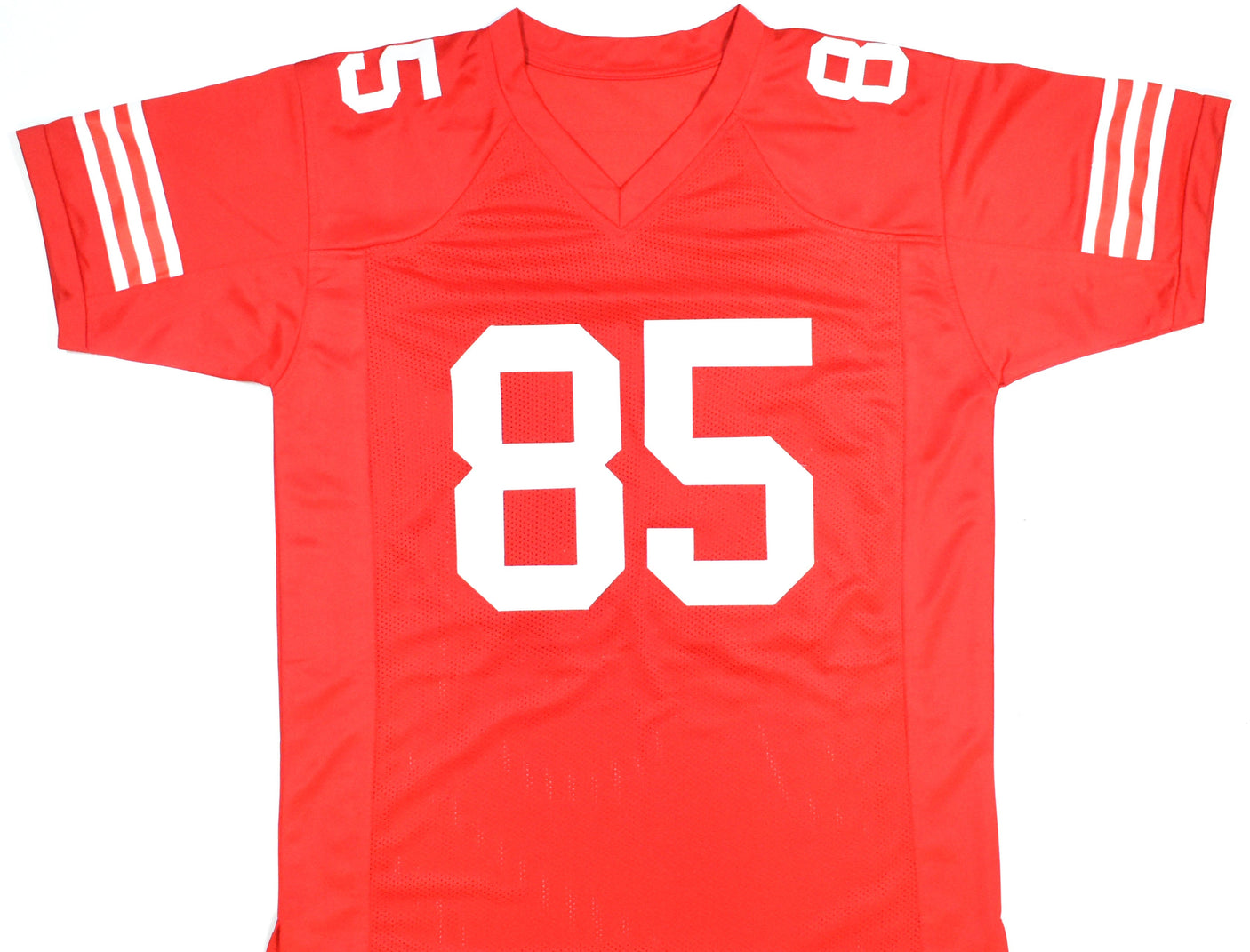 George Kittle Autographed Red Pro Style Jersey - Beckett W Hologram *Black