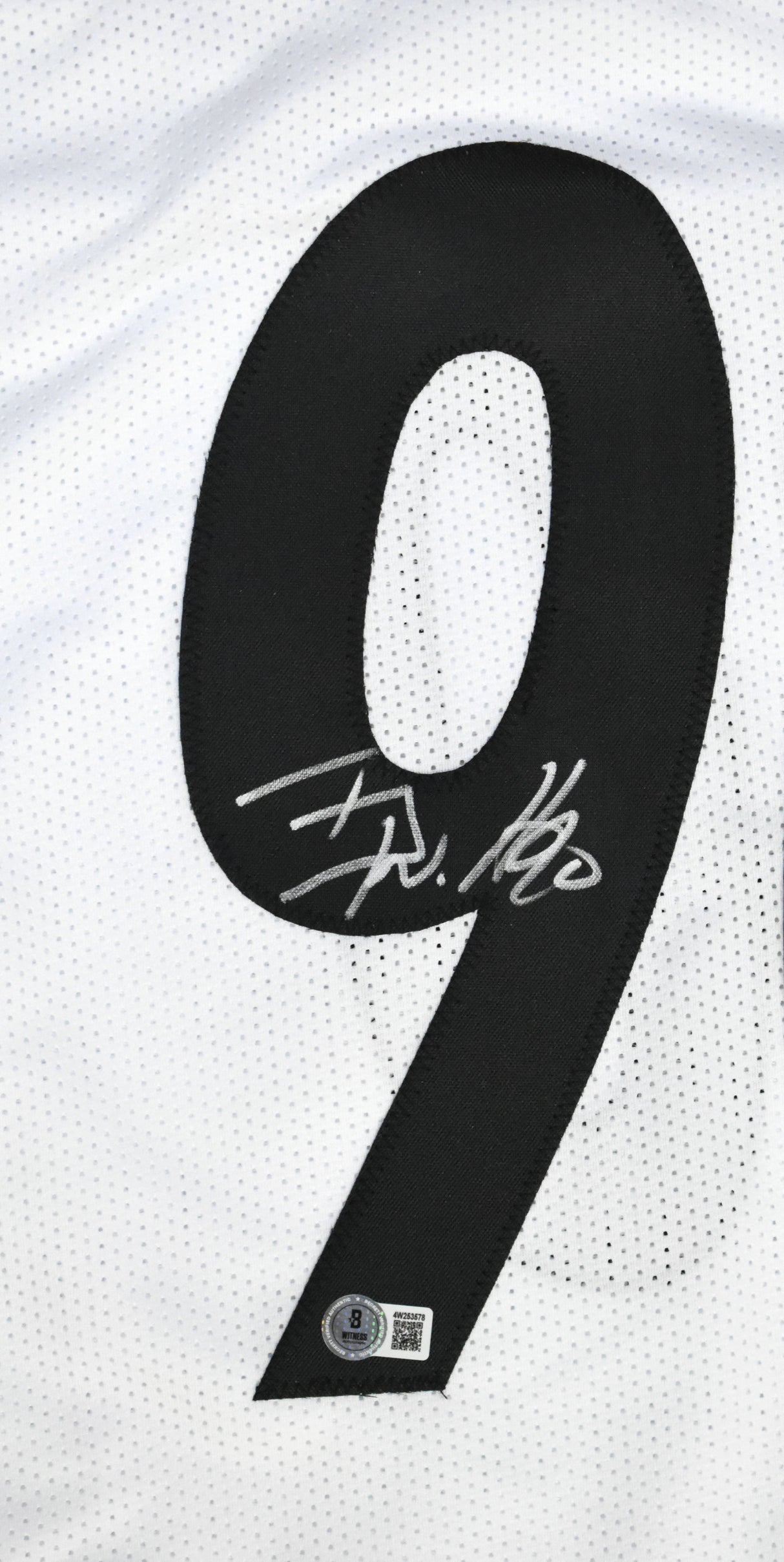T.J. Watt Autographed White Pro Style Jersey - Beckett W Hologram *Silver