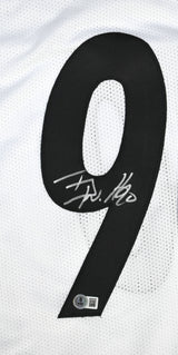 T.J. Watt Autographed White Pro Style Jersey - Beckett W Hologram *Silver