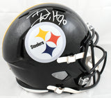 T.J. Watt Autographed Pittsburgh Steelers F/S Speed Helmet Beckett W Holo *white