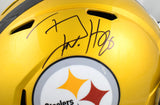 T.J. Watt Autographed Pittsburgh Steelers F/S Flash Speed Helmet Beckett W Holo