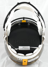 T.J. Watt Autographed Pittsburgh Steelers F/S Chrome Speed Helmet Beckett W Holo