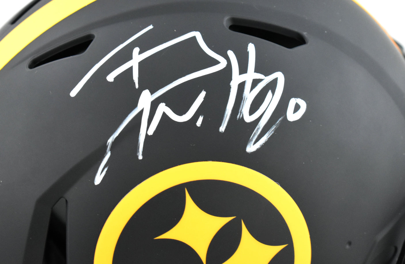 T.J. Watt Autographed Steelers F/S Eclipse Speed Authentic Helmet Beckett W Holo