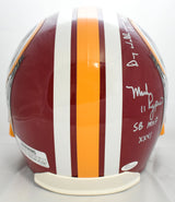 Mark Rypien Doug Williams Joe Theismann Signed Redskins F/S Helmet - JSA W
