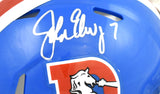 John Elway Autographed Denver Broncos 75-96 Speed Mini Helmet - Beckett W Holo