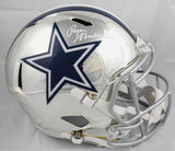 Roger Staubach Autographed Dallas Cowboys F/S Chrome Speed Helmet Beckett W Holo