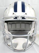 Roger Staubach Autographed Dallas Cowboys F/S Chrome Speed Helmet Beckett W Holo