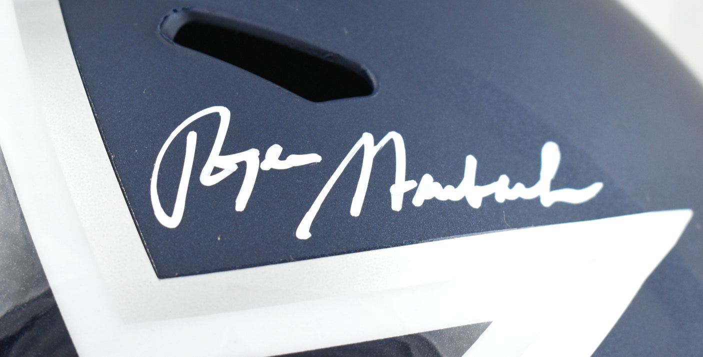 Roger Staubach Autographed Dallas Cowboys F/S Amp Speed Helmet - Beckett W Holo