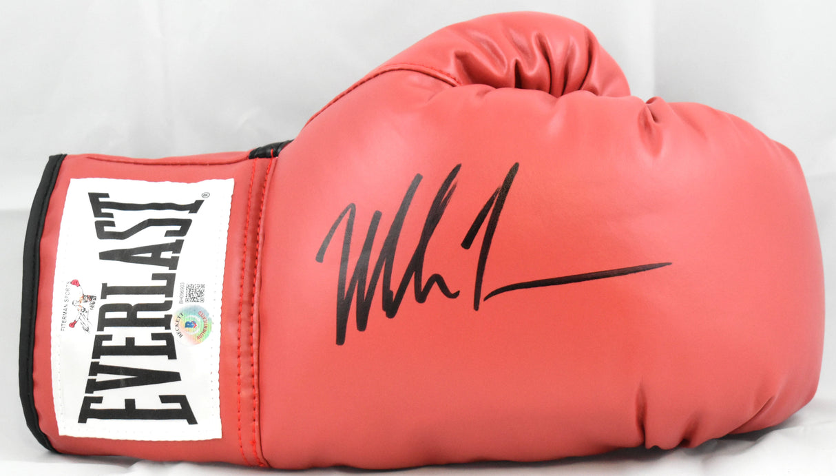Mike Tyson Autographed Red Everlast Boxing Glove *Right - Beckett Hologram