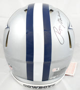Roger Staubach Signed Cowboys F/S Speed Auth Helmet 2 insc. - Beckett W Holo