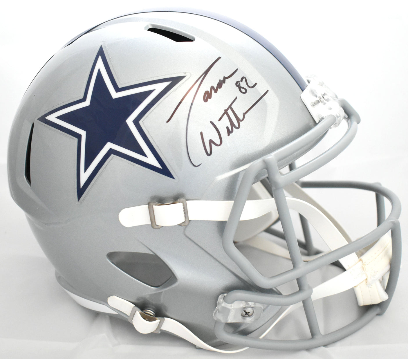 Jason Witten Autographed Dallas Cowboys F/S Speed Helmet - Beckett W Hologram