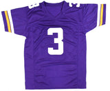 Jordan Addison Autographed Purple Pro Style Jersey - Beckett W Hologram *Black