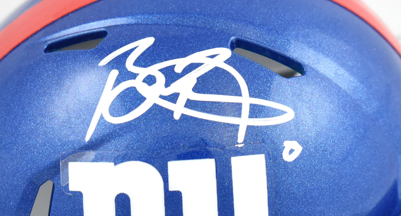 Brian Burns Autographed New York Giants Speed Mini Helmet - Beckett W Hologram